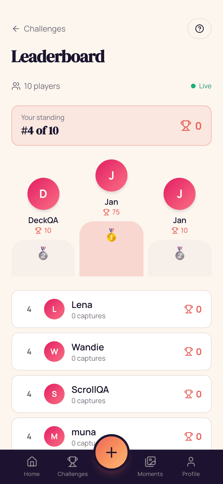 Guest leaderboard